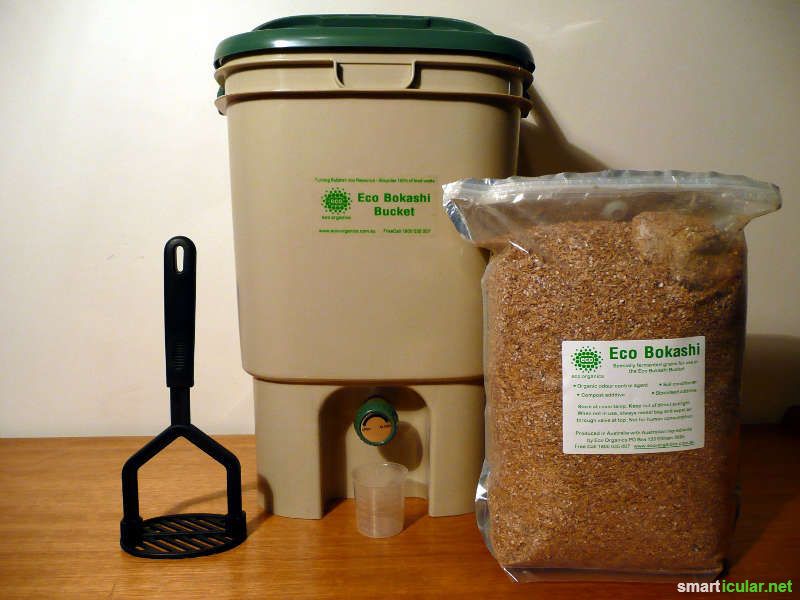 kompostieren direkt in der Küche mit Bokashi Eimer
