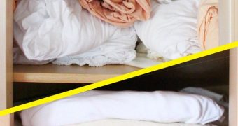 Sind deine Spannbettlaken auch nur wilde Knäuel im Schrank? So faltest du Spannbetttücher richtig!