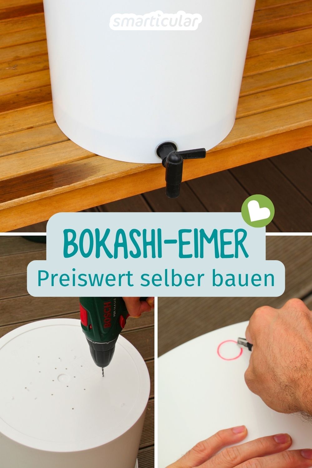 In nur 30 Minuten einen Bokashi-Eimer selbst bauen: Diese Anleitung zeigt dir, wie es preiswert gelingt. Mach deine Küchenabfälle zu Dünger!