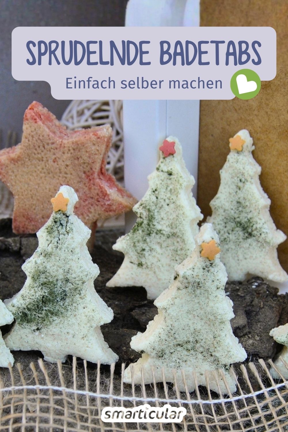 Sprudelnde Badetabs kannst du schnell mit einfachen Zutaten selber herstellen! Hier die Anleitung für ein duftendes Badeerlebnis!