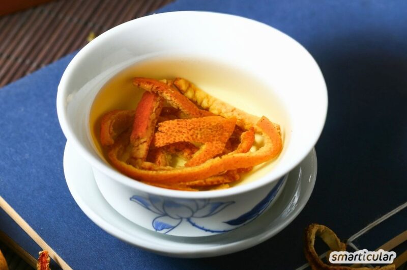 Rezept f&uuml;r Orangenschalentee