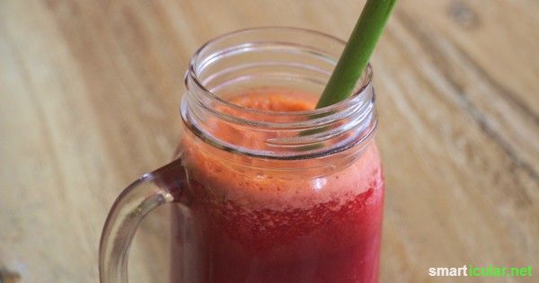 Mit dIesem Smoothie tust du deinem Körper was richtig Gutes. Er hilft Konzentration zu steigern, entgiftet und beugt gegen typische Blutkrankheiten vor