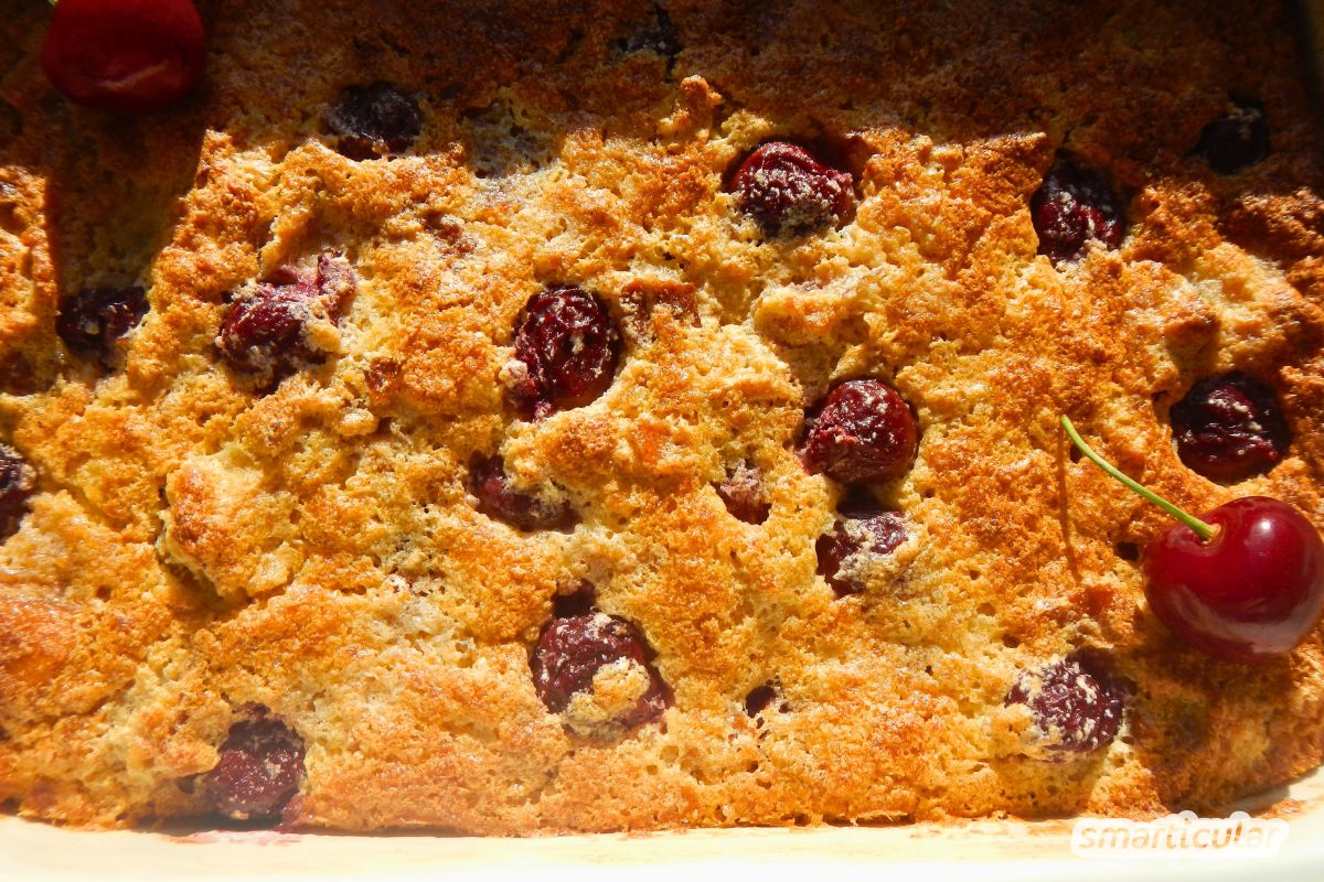 kirschmichel-rezept-mit-brot-2 Trockenes Brot übrig? Probier dieses Kirschmichel Rezept! Ein saftiger Obstmichel mit Brot, der Reste lecker verwertet. Jetzt nachbacken!