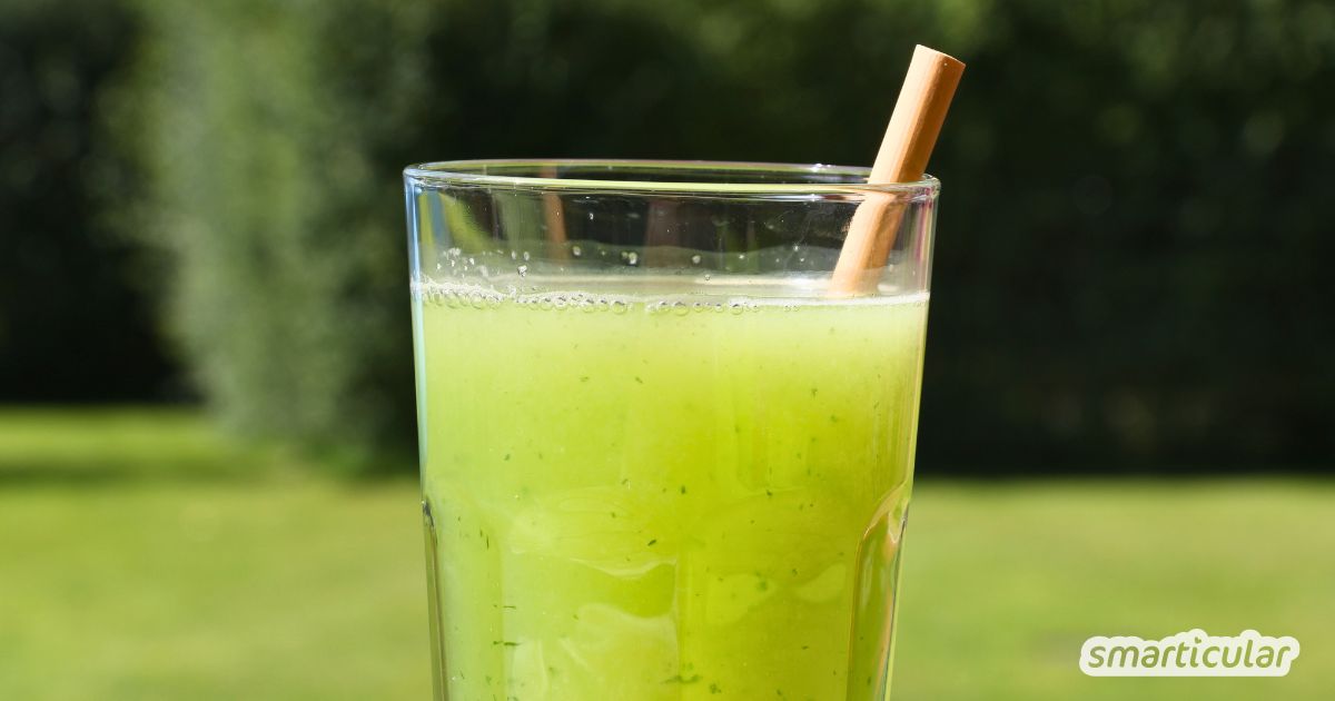 Mit einer Gurkenlimonade sorgst du blitzschnell für eine gesunde und preiswerte Erfrischung. Probiere es am besten gleich mal aus!