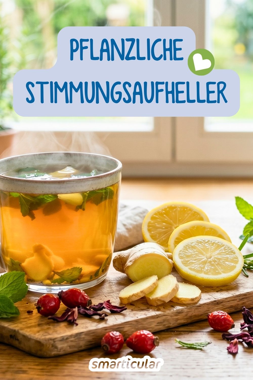 Fühlst du dich schlapp und antriebslos? Entdecke kraftvolle Pflanzen und ätherische Öle, die sanft die Stimmung aufhellen.