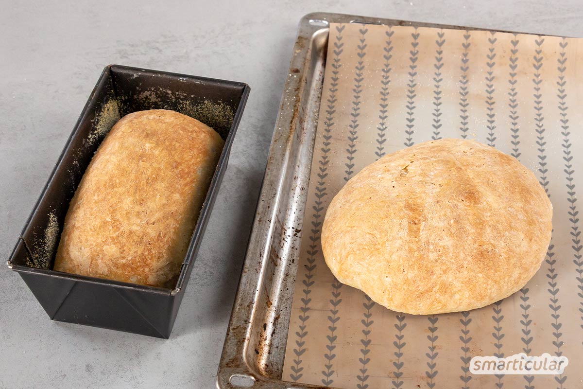 Ein schnelles Brot aus fünf einfachen Zutaten, das auch noch richtig lecker schmeckt! Mit diesem simplen Rezept kommen auch Eilige zum backfrischen Genuss.