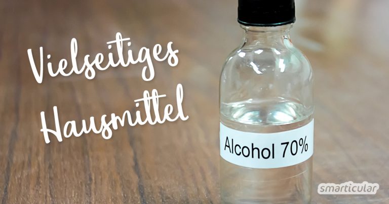 Schimmel entfernen mit Hausmitteln wie Alkohol, Essig, H2O2