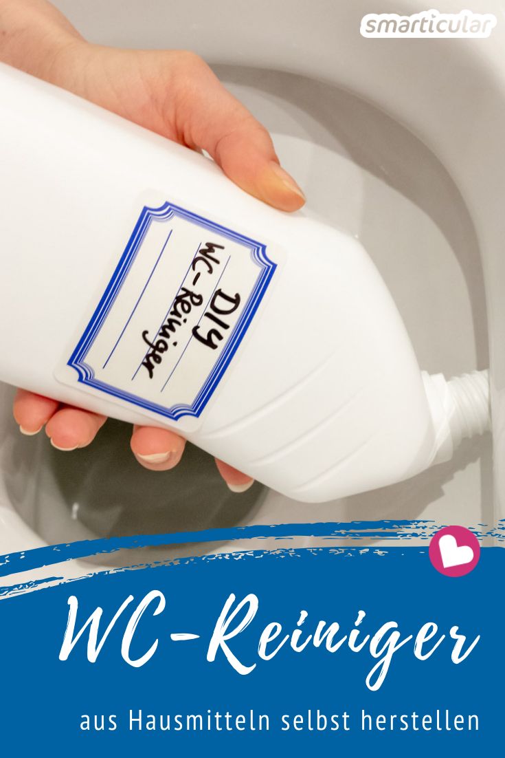 Mit drei einfachen Zutaten kannst du leicht einen effektiven, umweltfreundlichen, preiswerten WC-Reiniger herstellen.