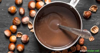 Viele beliebten Schokoladenaufstriche sind voller Palmöl, Zucker und Kakao mit zweifelhaftem Ursprung. Für diese Alternative genügen einfache lokale Zutaten