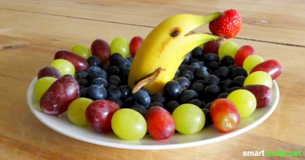 Kinder für Obst und Gemüse zu begeistern ist nicht immer leicht. Diese Bastelideen helfen, denn auch bei Kindern isst das Auge mit!