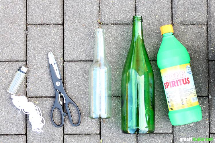 Upcycling: Aus alten Flaschen und Gläsern schöne und nützliche Dinge einfach selbst herstellen. Ideal auch als Geschenk!