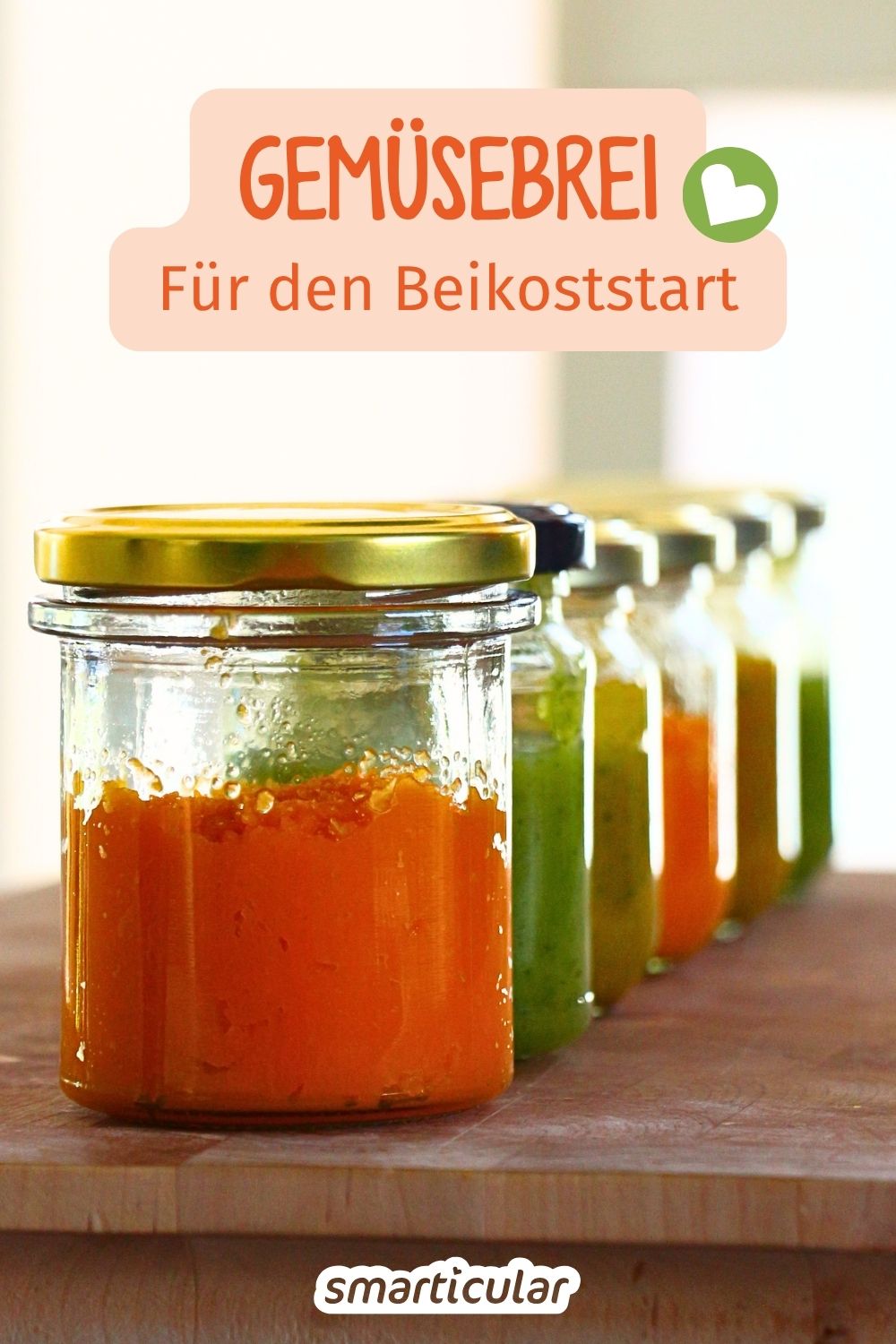 Die ersten Babybreie selber machen und portionsweise aufbewahren. Dieses Rezept zeigt, wie einfach es geht!
