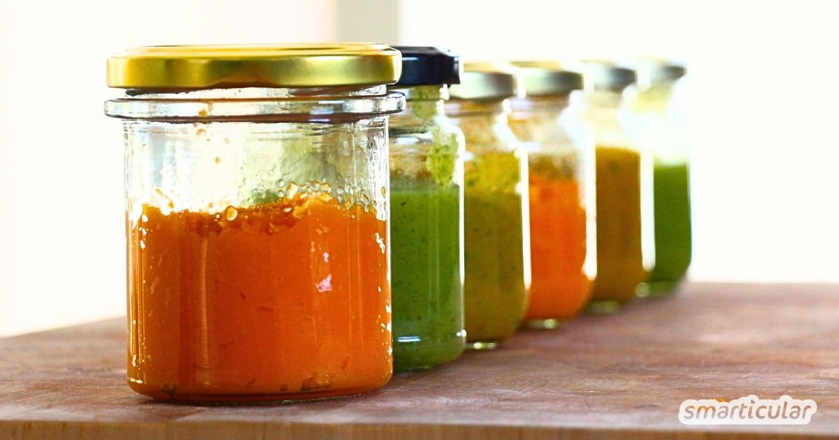 Die ersten Babybreie selber machen und portionsweise aufbewahren. Dieses Rezept zeigt, wie einfach es geht!