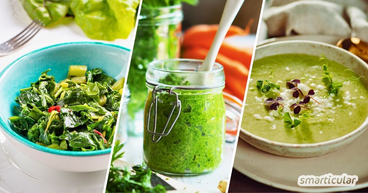 Manche Gemüseblätter sind gesünder als die Früchte! Hier findest du Rezepte mit essbarem Gemüsegrün und erfährst, welche nicht essbar sind.