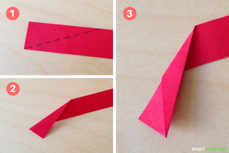  Rosen einfach aus Papier falten - nachhaltig und langlebig Bildidee 