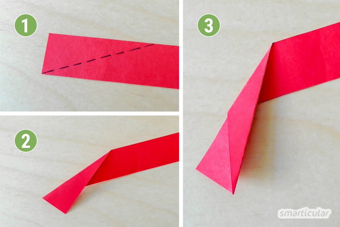  Rosen einfach aus Papier falten - nachhaltig und langlebig 