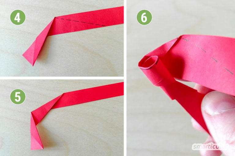 Rosen einfach aus Papier falten - nachhaltig und langlebig