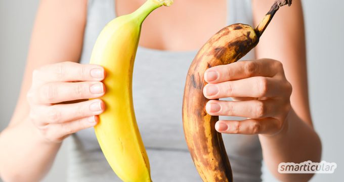 Braune Bananen verwerten statt wegwerfen! Sie sind nicht nur aromatischer, sondern enthalten auch jede Menge gesunde Inhaltsstoffe.