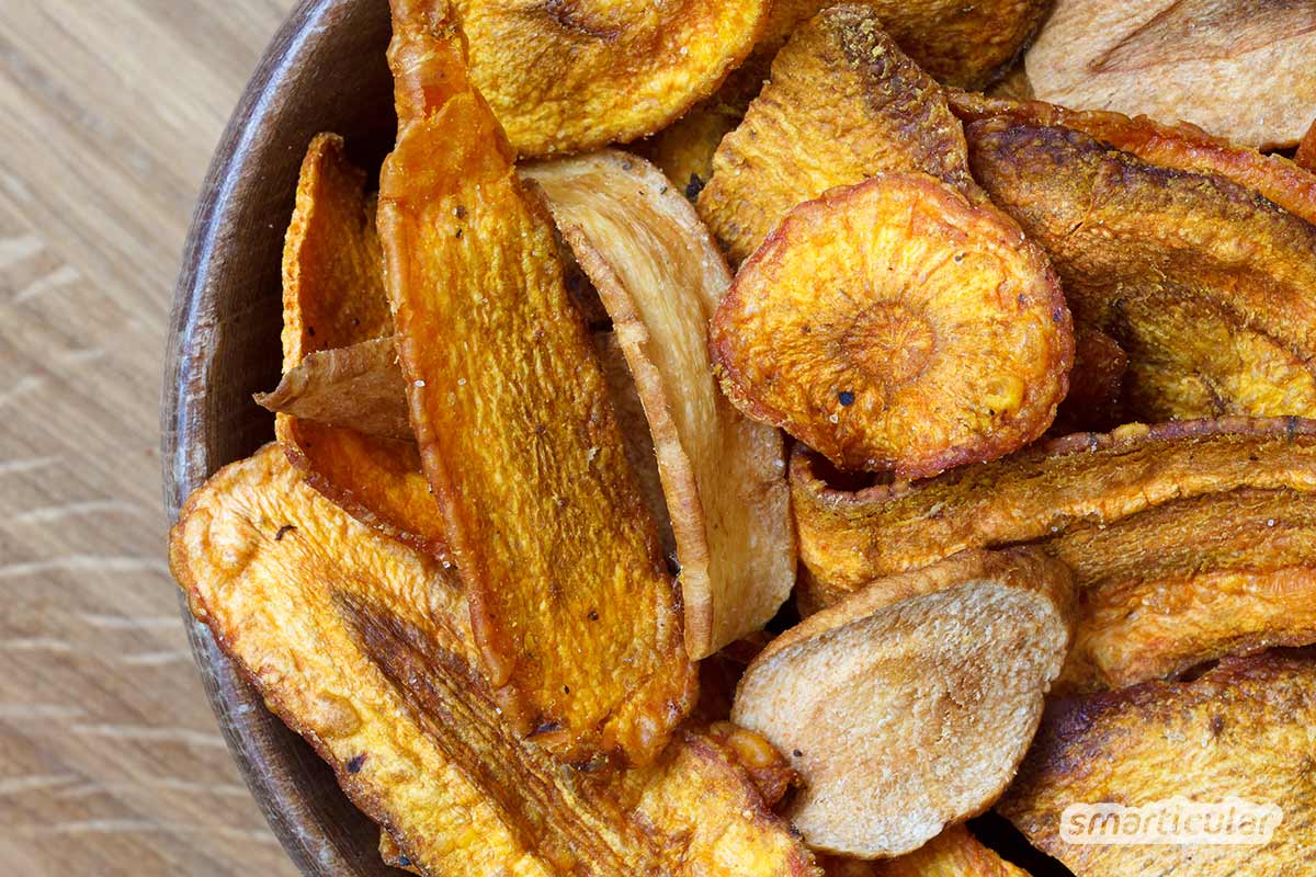 Für Knabber-Fans: Gesunde und köstliche Alternativen zu Kartoffelchips kannst du ganz einfach selbst herstellen!