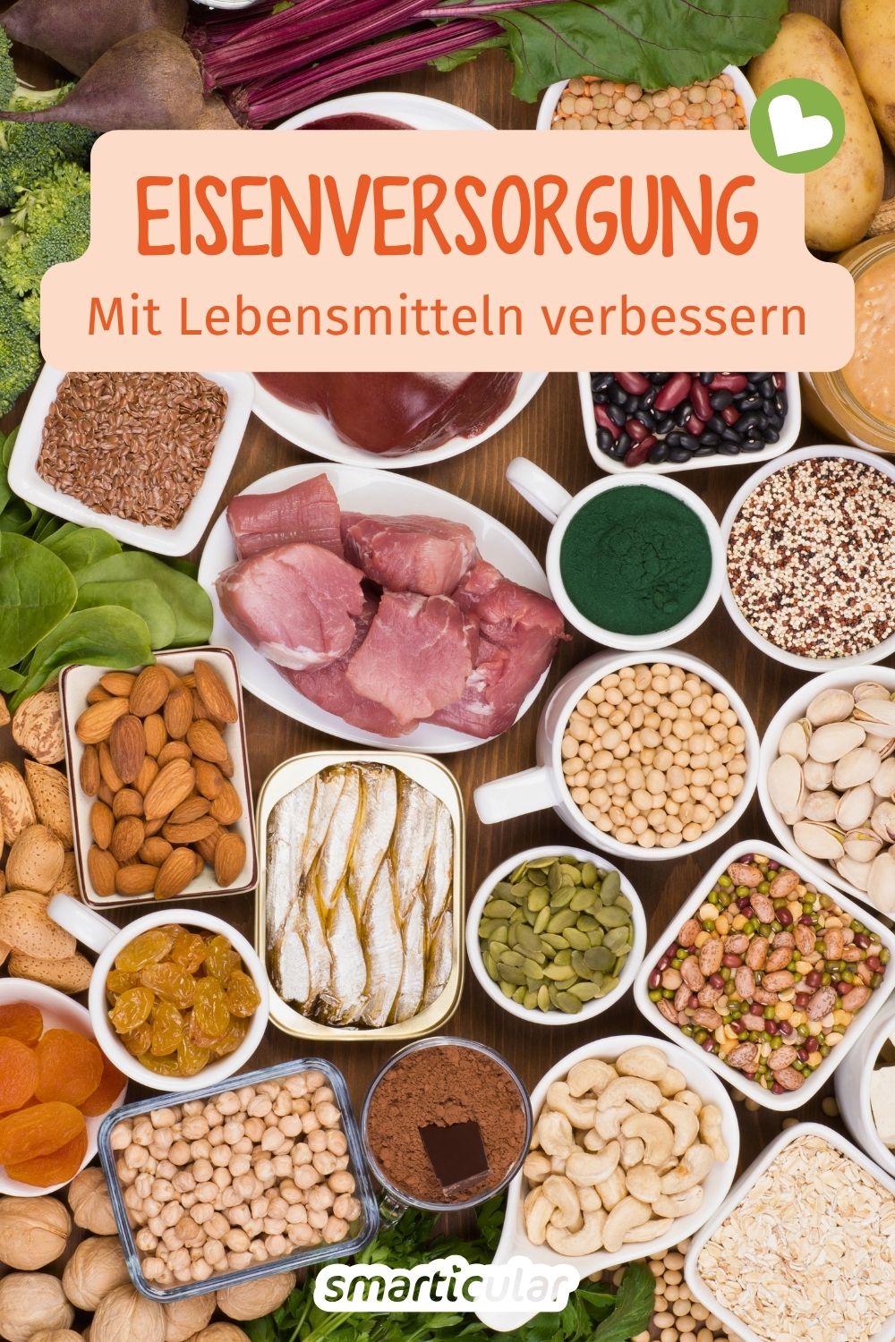 Entdecke die besten eisenreichen Lebensmittel und erfahre, wie du mit Hausmitteln und einfachen Tricks deinen Eisenwert verbesserst.
