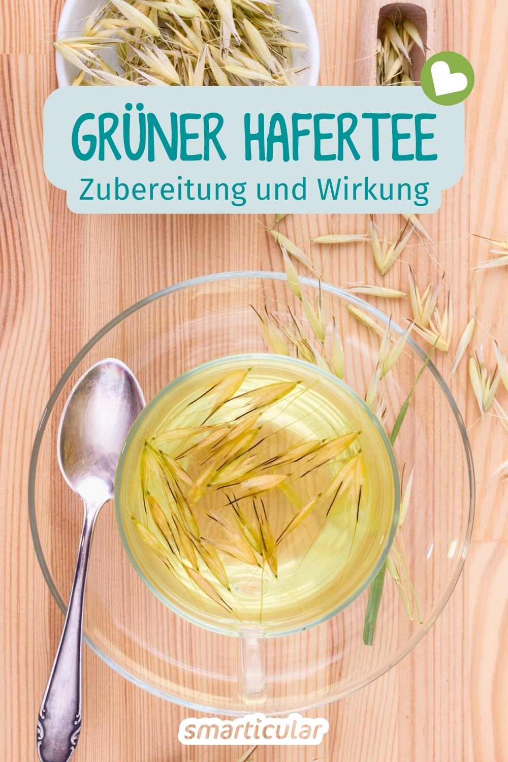 Grüner Hafertee stärkt den Stoffwechsel und die Nerven. Entdecke die heilsame Wirkung von Haferkraut und wie du den Tee richtig zubereitest.