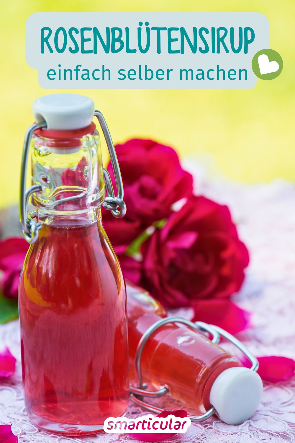 Rosenblütensirup ist eine köstliche Erinnerung an den Sommer. Wie der Sirup für Tee und Süßspeisen zubereitet wird, erfährst du hier.