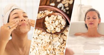 Schluss mit gereizter Haut! Eine Hautpflege mit Haferflocken beruhigt sofort. Ob als Bad, Maske oder Peeling – deine Haut wird es lieben.