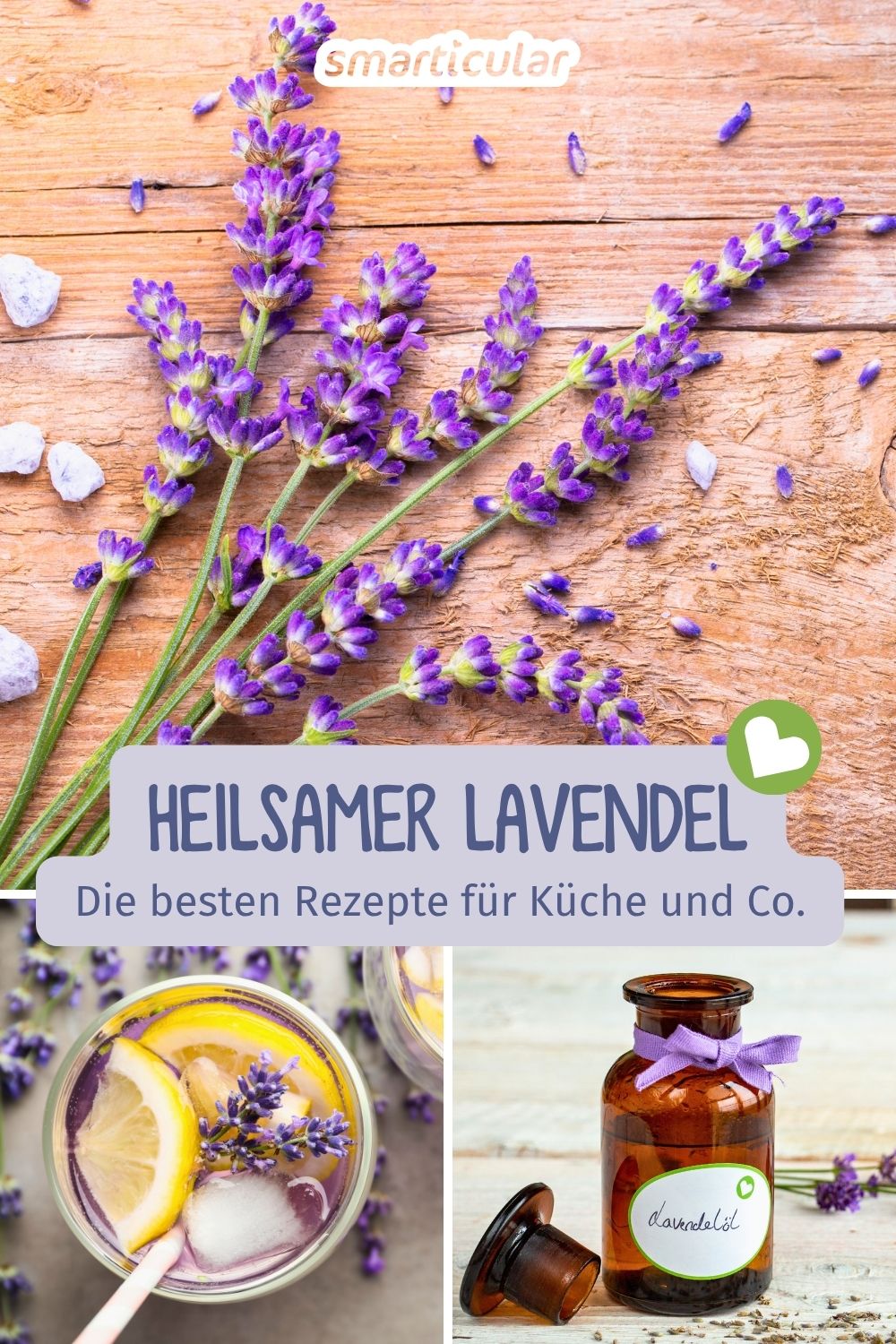 Lavendel Rezepte für Küche & Alltag! Mach deinen eigenen Lavendelsirup, entspannende Badezusätze oder duftenden Mottenschutz.