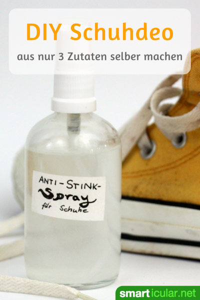 Mit diesem einfachen Schuhspray kannst du Schuhgerüche effektiv neutralisieren - ganz ohne giftige Chemikalien. 