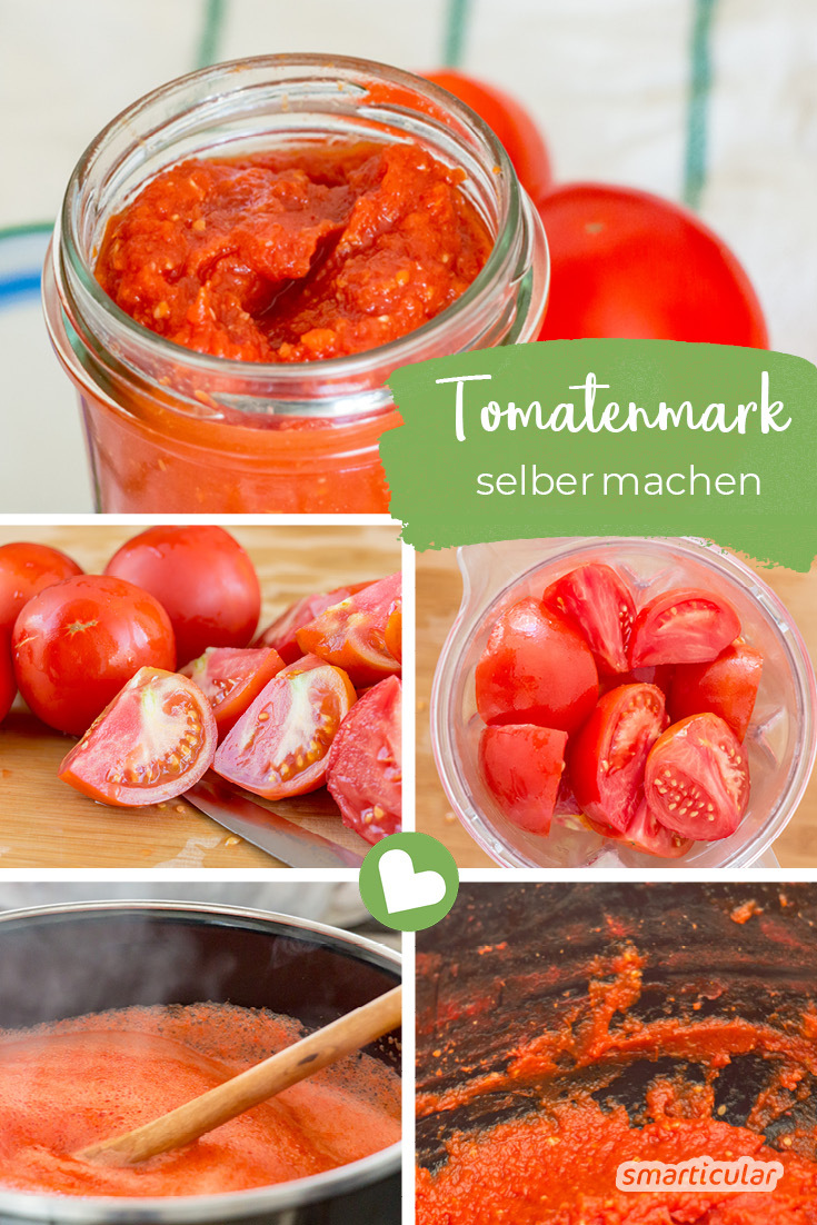 Wohin mit den vielen Tomaten? Mit diesem Rezept kannst du die Tomatenschwemme zu köstlichem Tomatenmark verarbeiten.