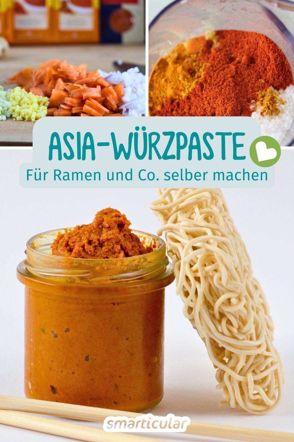 Statt einzeln verpackte Produkte zu kaufen, kannst du ein Instant-Noodles-Gewürz selber machen - als Asia-Würzpaste für Ramen und Co.