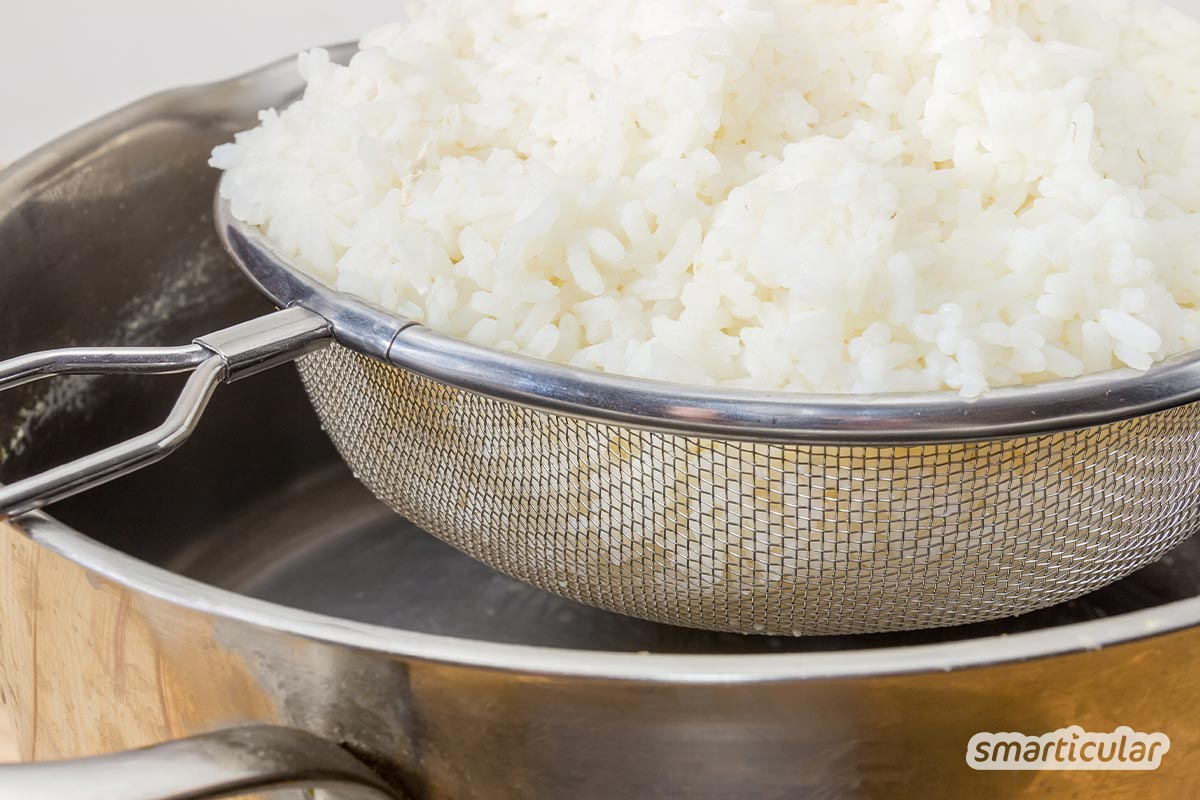Schütte das Reis-Kochwasser nicht weg! Denn Reiswasser bietet eine vielfältige Schönheitsquelle für Haut und Haar. Hier findest du die zahlreichen Anwendungen.