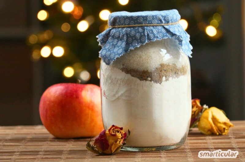 Apfelkuchen-Backmischung im Glas