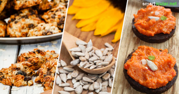 Wusstest du, wie gesund Sonnenblumenkerne sind? Als pflanzliche Proteinquelle und Lieferant zahlreicher Mineralien und Vitamine sollten sie auf deinem Speiseplan nicht fehlen.