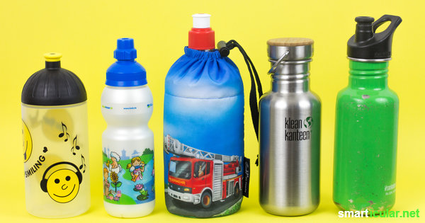 Aluminium, Plastik, Glas - welche Trinkflasche für Kinder ist gesund und umweltfreundlich? Tipps zur Auswahl der Typen und Materialien.