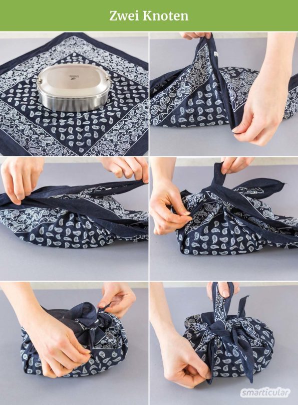 Schenken ohne Verpackungsmüll - das geht mit Furoshiki! Die japanische Art, Geschenke in Tücher zu verpacken, geht schnell und sieht toll aus.