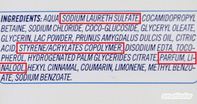 In herkömmlichen Kosmetik- und Pflegeprodukten verbergen sich viele Inhaltsstoffe, die der Gesundheit schaden. So kannst du sie vermeiden!