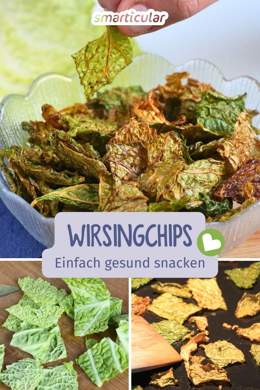 Lust auf Knabbern ohne Reue? Ersetze fettige Kartoffelchips durch kalorienarme, vitaminreiche Wirsingchips - kinderleicht selbst gemacht!