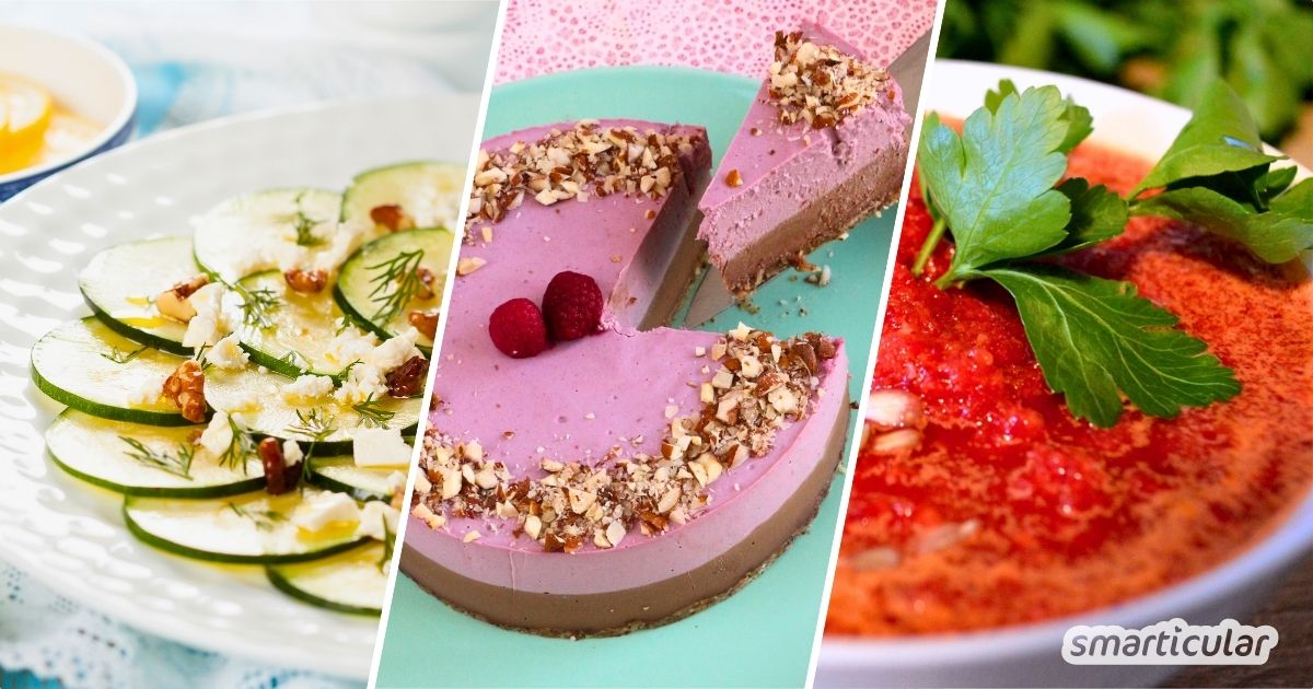 Rohes Obst, Gemüse und Co. sind bunt, gesund und lecker! Bei diesen Rohkost-Rezepten ist für jeden Geschmack etwas dabei.