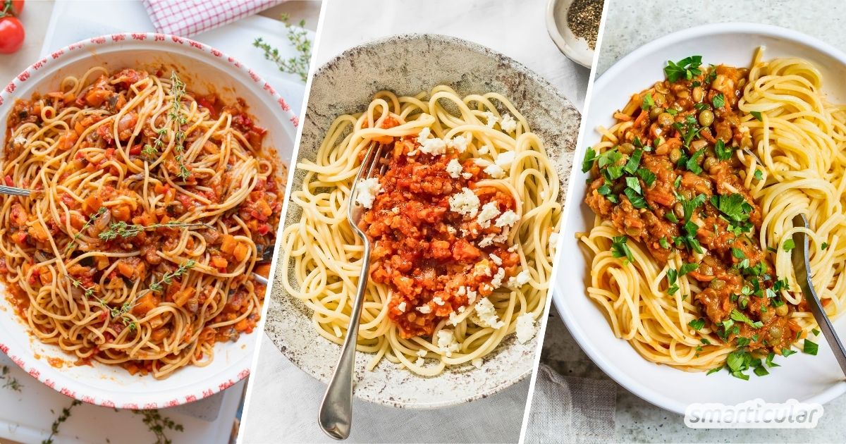 In diesen leckeren Rezepten für Gemüsebolognese sorgen reichlich Gemüse und Hülsenfrüchte für volles Aroma und unwiderstehlichen Genuss!
