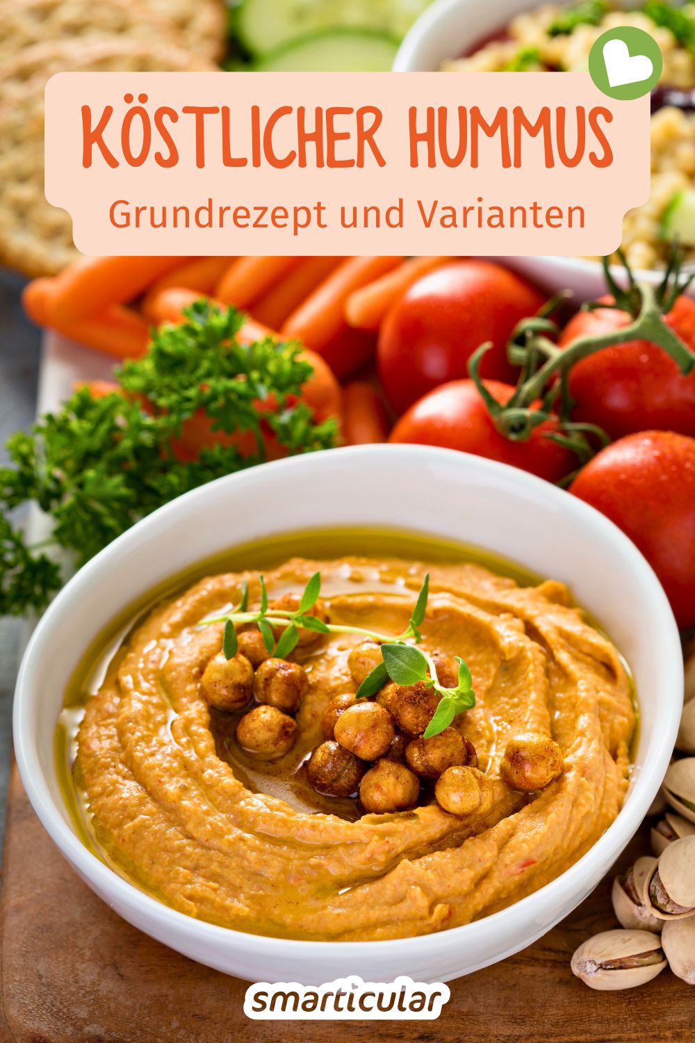 Statt ein Fertigprodukt zu kaufen, kannst du Hummus selber machen. Mit diesem Rezept ist das kinderleicht und nach Geschmack variierbar.
