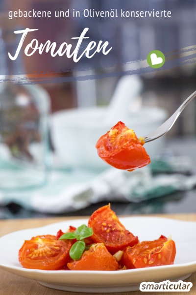 Wenn alle Tomaten gleichzeitig reifen, wird die rote Pracht schnell eintönig! Mit diesem Rezept für gebackene Tomaten kommt keine Langeweile auf, und sie können sogar konserviert werden.