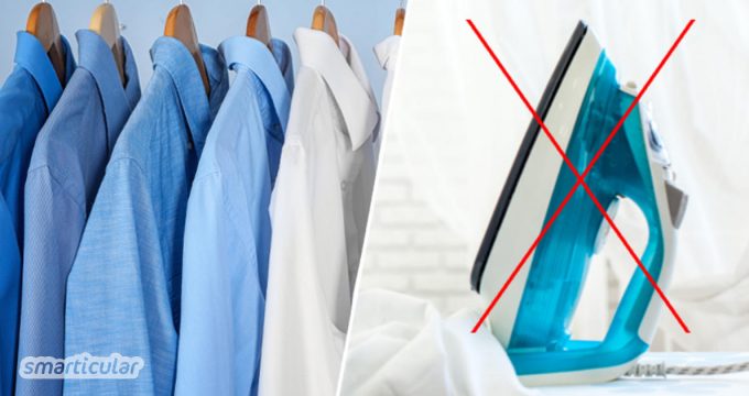 Ein Bügeleisen ist nicht unbedingt notwendig, wenn du minimalistisch leben oder Zeit und Geld sparen möchtest - schließlich lassen sich Hemd und Bluse auch mit anderen Tricks glätten.