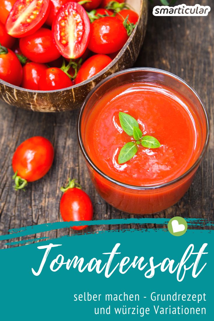 Tomatensaft ist nicht nur sehr aromatisch, sondern lässt sich auch kinderleicht herstellen. Mit diesem Rezept wird die reiche Ernte zu Saft!