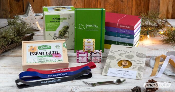 Nachhaltige Geschenke sorgen für langanhaltende Freude und müssen nicht hochpreisig sein. Entdecke hier unsere Tipps, die Umwelt und Geldbeutel schonen.