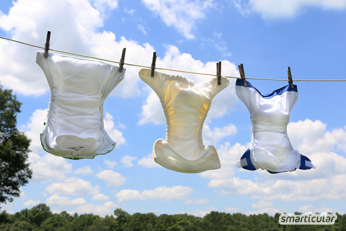Moderne Stoffwindeln sind umweltfreundlich und praktisch - wenn nur die Reinigung nicht wäre! Mit diesen Tipps wäschst du (gebrauchte) Stoffwindeln umweltfreundlich und effektiv sauber.