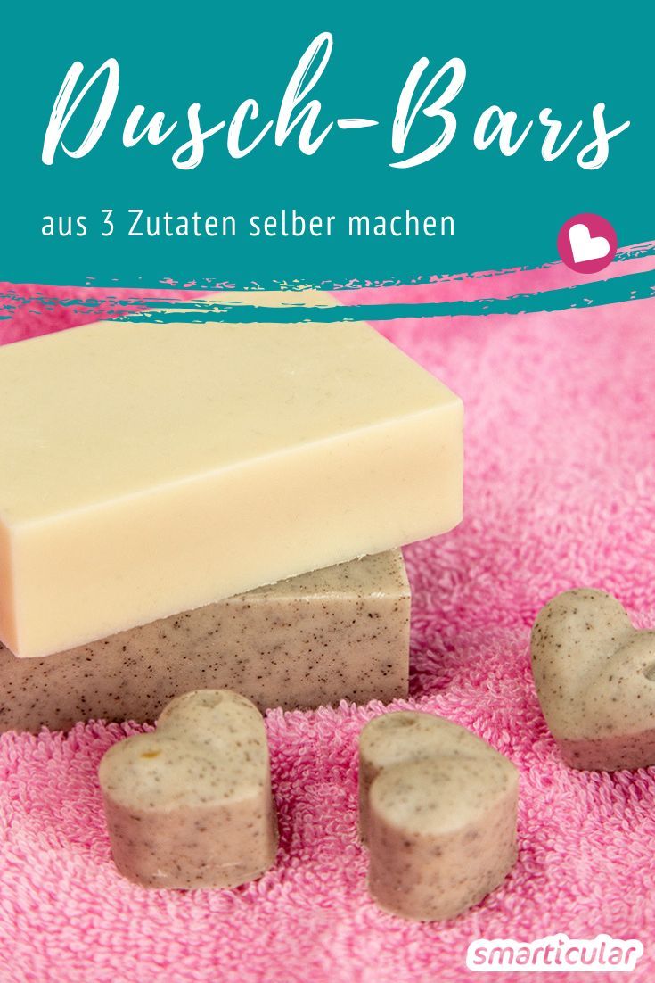 Dusch-Bars sind eine besonders milde Alternative zu flüssigen Duschgels oder Körperseifen. Mit diesem Rezept aus drei Zutaten kannst du das pflegende Duscherlebnis in wenigen Minuten herstellen.