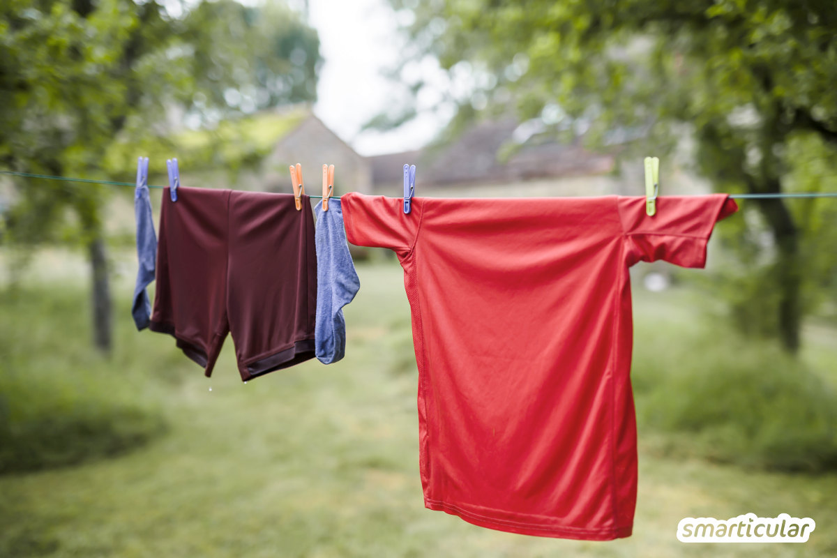 Sportkleidung schonend und nachhaltig waschen mit Hausmitteln