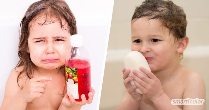 Bei Analysen werden in Kinderduschgels immer wieder fragwürdige und sogar gesundheitlich bedenkliche Inhaltsstoffe gefunden. Mit diesen Alternativen duscht dein Kind sicher und schadstofffrei!