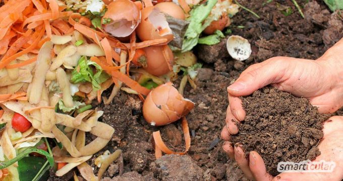 Mit einem eigenen Komposthaufen lassen sich ökologische Abfälle in nährstoffreiche Erde verwandeln, sodass auf zusätzlichen Dünger und umweltschädlichen Torf getrost verzichtet werden kann.